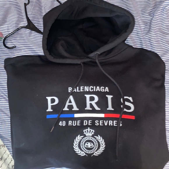 Balenciaga | Shirts | Sz Small Oversize Balenciaga Hoodie | Poshmark